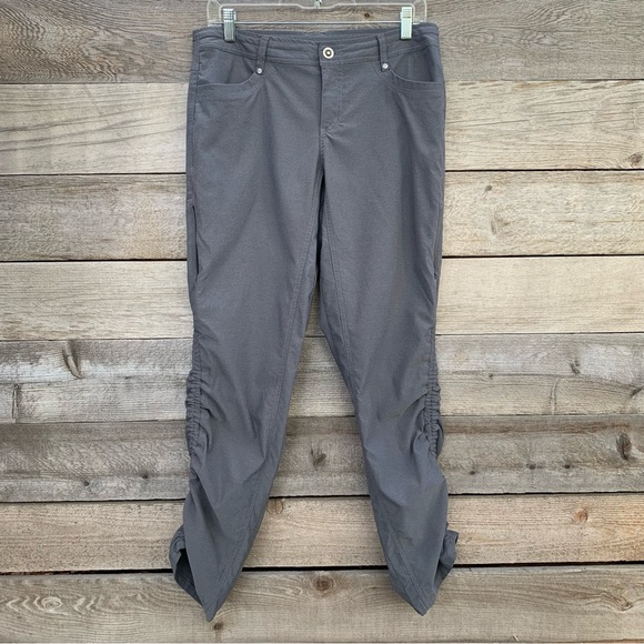 Kuhl Trekr Pant Womens 8 Gray Convertible Side Seam Cinch Ruched Hiking Outdoor - Picture 3 of 15